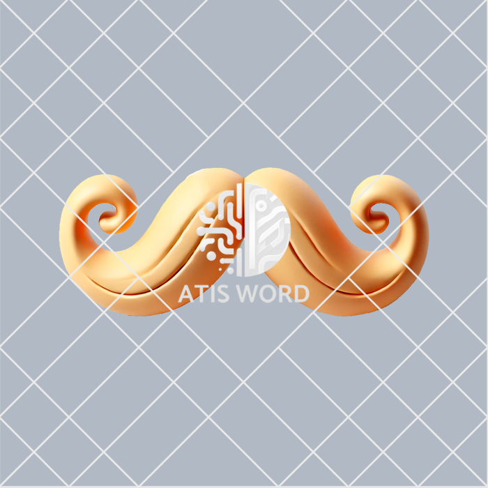 سبیل سه‌بعدی زرد و مشکی