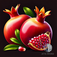 تصویر گرافیکی انار